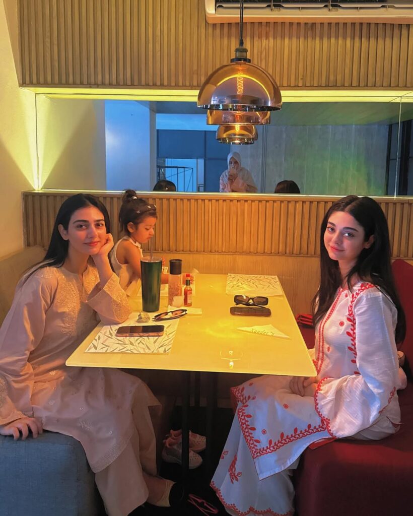 Noor Zafar Khan and Sarah Khan